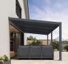 Purple Leaf 10 ft. x 20 ft. Grey Aluminum Outdoor Wall-mounted Louvered Pergola with Individual Adjustable Sunshade Roofs (6 Boxes of 7) New in Box $4999