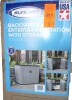 Suncast 130 Gal. Dove Gray Backyard Oasis Vertical Deck Box New in Box $399 - 2