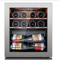 Ca'Lefort 14-Bottle Single Zone Freestanding Compressor Wine Cooler Mini Fridge Cellar Cooling Unit in Stainless Steel New in Box $599