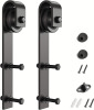 SMARTSTANDARD Sliding Barn Door Hardware Hangers 2pcs (Black) (J Shape Hangers) New Open Box $79