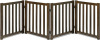 LZRS Wooden Free Standing Dog Gate 80" W x 24" H, Foldable Solid Hardwood Pet Safety Fence for House Doorways, Stairs, Hallways, Step-Over Pet Barrier, No Drill Easy Setup, Walnut New In Box $199