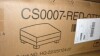 Uixe 41.5 in. Red Corduroy Fabric Rectangle Ottoman with Wood Legs New In Box $299 - 2