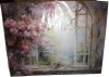Winston Porter Pink Blossoming Country Window Gaze I - Window Canvas Print Wall Art, 30" x 40" New In Box $199 - 2
