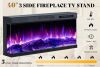 AMERLIFE 40" Electric Fireplace Insert &ndash; 62&deg;&ndash;82&deg; temperature change can be controlled remotely for added convenience. 5120 BTUs, supplements 500 sq. ft. of heat New in Box $599