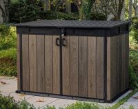 Keter Keter Horizontal 6.2 ft. x 3.6 ft. Outdoor Storage Shed, Walnut New in Box $799