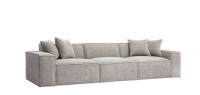 World Market Luna Chenille Basketweave 2 Piece Modular Sofa (Middle Armless Not Included) $1699