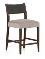 Four Hands Ferris Bar & Counter Stool, Tulsa Ink/Nubuck Charcoal New in Box $799