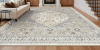Bungalow Rose Malaika Machine-Washable Non-Slip Medallion Area Rug, Rectangle 8' x 10' New $399