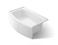KOHLER Expanse 60 in. x 32 in. Alcove Soaking Bathtub with Right-Hand Drain in White New In Box $1599