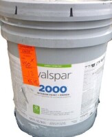 Valspar&reg; 2000&trade; Interior Paint + Primer, Satin White Base, 5 Gallon New