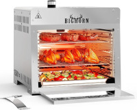 BIG HORN OUTDOORS 1500&deg;F Infrared Propane Gas Grill &ndash; Portable Steak Broiler & Sear Station, Outdoor Salamander BBQ, Stainless Steel, 16 inch Similar to Picture $399