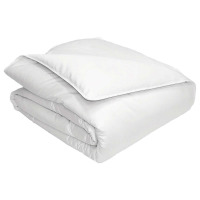 Hotel Grand, 240 TC Luxury White Goose Feather + Down King Comforter $199