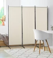 HOMCOM Beige 3-Panel Room Divider New In Box $199
