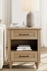Charlton Home&reg; Scarlett 2-Drawer Solid and Manufactured Wood Nightstand with Solid Wood Legs New In Box $499