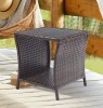 Patio Novagarden Outdoor Side Table for Patio Small Rattan Wicker Coffee Table Balcony Table Outside end Table with Poly Lumber Table top & Storage Bistro Table for Garden Pouch Deck Living Room Backyard Brown New In Box $199