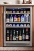 Ca'Lefort 24 inch 220 Cans(12 oz.) Beverage Cooler Beer Drink Refrigerator Built-in or Under-Counter Fridge Quiet Compressor New in Box $899