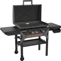 Blackstone 2311 Iron Forged 28&rdquo; Omnivore Griddle with X-Braced Hood, Powder Coated Steel, Black New in Box $599