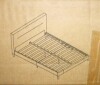 CosmoLiving Westerleigh Upholstered Platform Bed with Minimalist Tufted Headboard, Wooden Slat Support, No Box Spring Needed, Fabric Covered Legs, King, Light Gray Velvet, New in Box $599 - 2