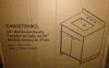 CosmoLiving Leona 24" Bathroom Vanity Cabinet in Gray with Silver Metal, New in Box $799 - 2