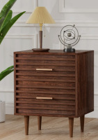 Ivy Bronx Jamyira 2-Drawer Manufactured Wood Nightstand, Brown, New in Box $499