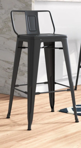 Zipcode Design Devan 30" H Counter & Bar Stool, Black, New Open Box $299