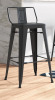 Zipcode Design Devan 30" H Counter & Bar Stool, Black, New Open Box $299