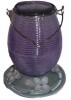 Nature's Way Lilac Dreams Antique Glass Gravity Hummingbird Feeder New $79 - 2