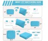 WNP 14-Piece Outdoor Cushion Cover Set (Slipcovers Only), Waterproof Zippered Covers for Patio Sectional Furniture Lake Blue New In Box $299 - 2