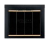 DYNA-GLO Pleasant Hearth Arrington Fireplace Glass Door Black With Gold Trim 43-1/2inL x 33inH New In Box $799