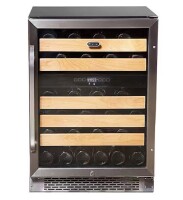 Whynter Dual Zone 24 in. 46 Bottle Built-In Wine Cooler Fridge w/ Lock Stainless Steel LED Display New Floor Model On Working $1099