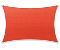 COLOURTREE 12 ft. x 8 ft. 190 GSM Red Rectangle Sun Shade Sail Screen Canopy, Outdoor Patio and Pergola Cover / 10 ft. x 10 ft. Square, Red New In Box Assorted $99