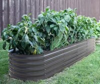 VEIKOUS Dark Gray Galvanized Steel Raised Garden Bed 9-in-1 Planter Box Outdoor, 96 in. L x 24 in. W x 17 in. H New In Box $299