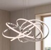 Artika Maelstrom 25-Watt Modern Chrome 5CCT Integrated LED Hanging Pendant Light Fixture for Dining Room or Living Room New Open Box $399