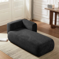 Ivy Bronx Christinia Upholstered Chaise Lounge, Black, New in Box $499