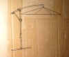 Sweetcrispy 10' Iron Tan Slide-Tilt Cantilever Patio Umbrella, New in Box $299 - 2