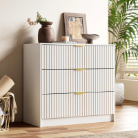 Ebern Designs 31.5" 3-Drawer Dresser, White, New in Box $299