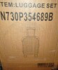 English Elm 6-piece Hardshell Abs Luggage Set with Spinner Wheels Tsa Lock and Scratch Resistant Shell - Black Brown, New in Box $299 - 2