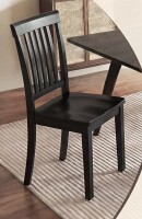 COLAMY Wooden Farmhouse Windsor Spindle High Back Dining Chair, Armless Rubberwood Kitchen Chair, Black, New in Box $299
