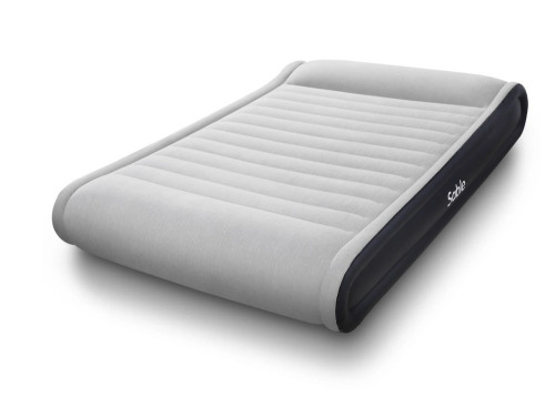Sable Queen Size Air Bed, Upgraded Raised Inflatable Mattress with Built-in Electric Pump, Storage Bag and Flocked Top, Easy Setup, Height 17" New In Box $199