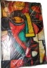 Red Barrel Studio&reg; African Abstract Face Wall Art African Modern Tribal Mask Wall Decor Symbol Culture Canvas Poster Mixed Tones Graffiti Picture Perfect For Bedroom Living Room Wall Decor (24 in. x 36 in. Canvas) New In Box $199 - 2