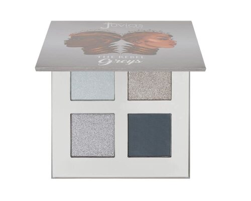 Juvia's Place Rebel Quad Grey Eyeshadow Palette, Shades of 4, Eye Makeup Create Eye Looks with Pigmented Eyeshadow, Dark Shadows, and a Versatile Makeup Palette for Beauty Routines and Bold Styles New in Box