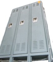 Hallowell 3 Compartment Locker
