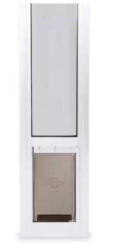 PetSafe 5-1/4 in. x 8-3/16 in. Small White Freedom Patio Panel (76 in. to 81 in.) Pet Door New In Box $299