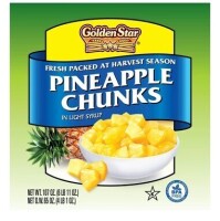 Golden Star Pineapple Chunks in Light Syrup, 6 lb 11 oz New Best by 5/2027