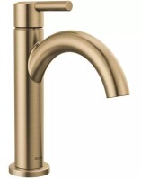 Delta Faucet Nicoli&reg; Single Handle Monoblock Bathroom Sink Faucet in Brilliance&reg; Champagne Bronze New In Box $299