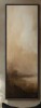 Ashbrook Brown Cloudscape Horizon Glow - Framed Wall Art Print on Canvas 60" H x 20" W New Shelf Pull $299