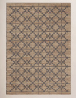 Chris Loves Julia x Loloi Judy Natural / Graphite Rectangle Area Rug 5' x 7'6" New $399