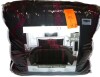 LANCO MODERN LIFESTYLE Black Red King Comforter Set, 7 Pieces All Season Bedding Sets in a Bag with Geometric Terry Embroidered Comforter, Bed Skirt, Pillow Shams and Decorative Pillows New $299 - 2