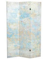 RED LANTERN Printed Canvas 71 in. Celestia 3-Panel Room Divider New In Box $299