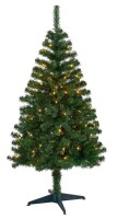 Nearly Natural 4-ft Northern Tip Pine Artificial Christmas Tree with 100 Clear LED Lights New In Box $199